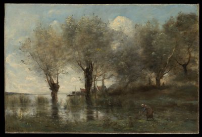 Uno stagno in Piccardia da Jean Baptiste Camille Corot